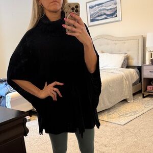 New York & Company Black sweater poncho